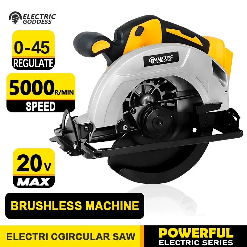 Serra Circular 7 Pol 20V 5000RPM Brushless 45° - D.M.A Loja Tech