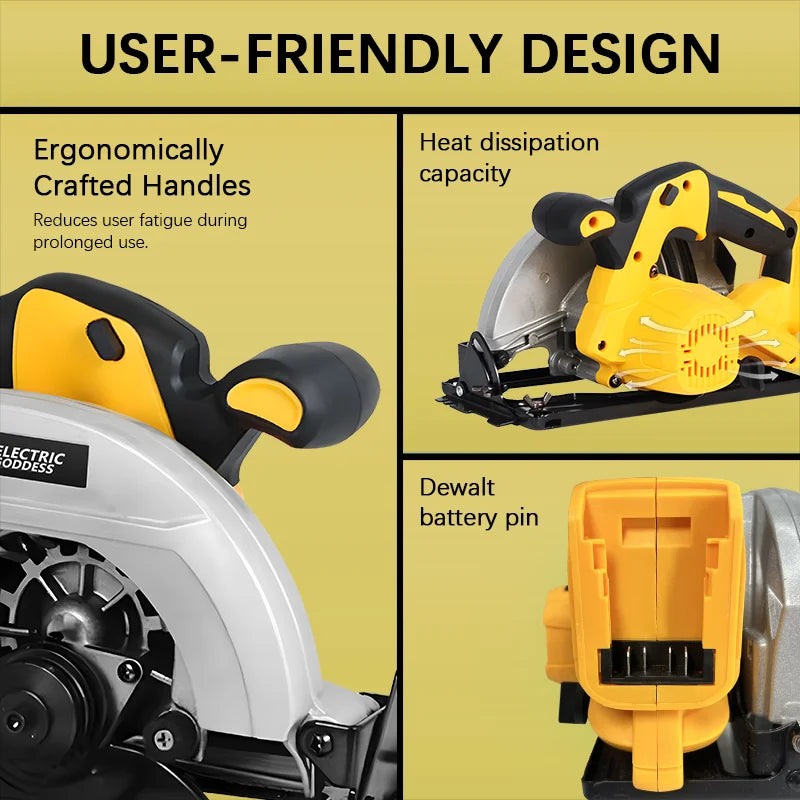 Serra Circular 7 Pol 20V 5000RPM Brushless 45° - D.M.A Loja Tech