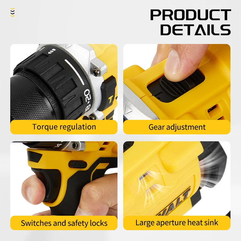 Parafusadeira DCD805 20V Brushless Compacta - Só Corpo - D.M.A Loja Tech