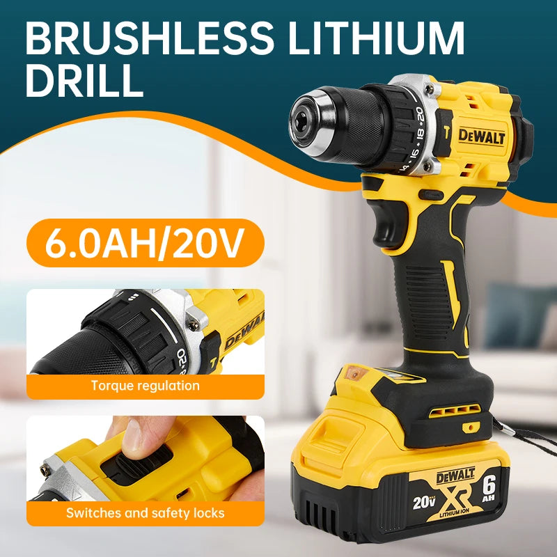 Parafusadeira DCD805 20V Brushless Compacta - Só Corpo - D.M.A Loja Tech