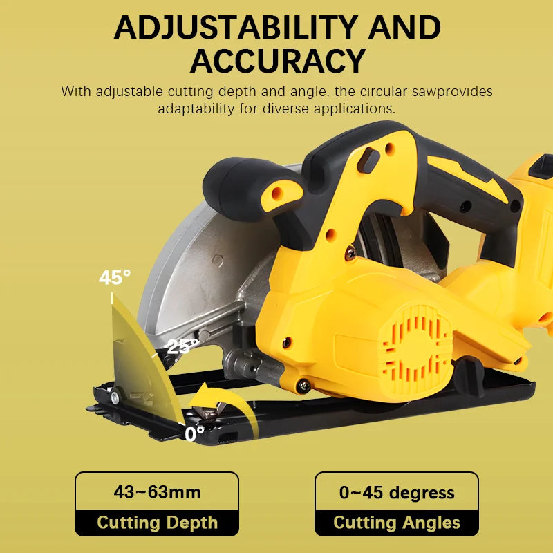 Serra Circular 7 Pol 20V 5000RPM Brushless 45° - D.M.A Loja Tech